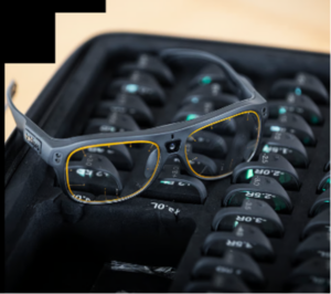 Eye tracking glasses used by participants to understand how wheelchair users navigate the accessible toilet